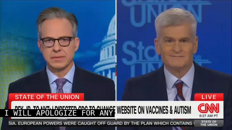 «Он лгал вам!» — Джейк Таппер выступил против сенатора Республиканской партии, чей голос подтвердил, что министр здравоохранения нарушает свою обет не связывать вакцины с аутизмом