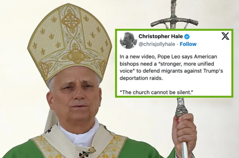 Папа снова разбудил его, и консерваторы тоже, кто ха-а-а-а-а-а, что он сказал об иммиграции