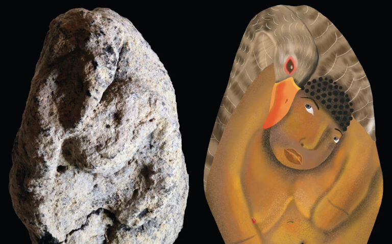 Найдена самая старая в мире скульптура человека с животным