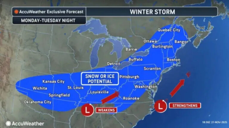 Порывы ветра до 40 миль в час в Нью-Джерси прогнозируют на пятницу. Обновления о возможном снегопаде на следующей неделе.