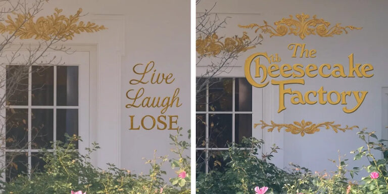 «Это дает сырную фабрику»: Овальный кабинет Трампа получает новый золотой знак, и у всех есть шутки