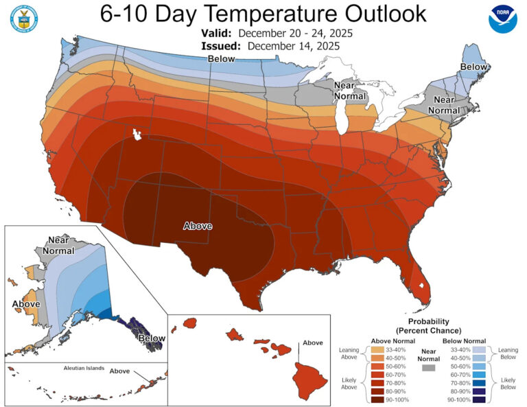 Когда в Вирджинии станет теплее?