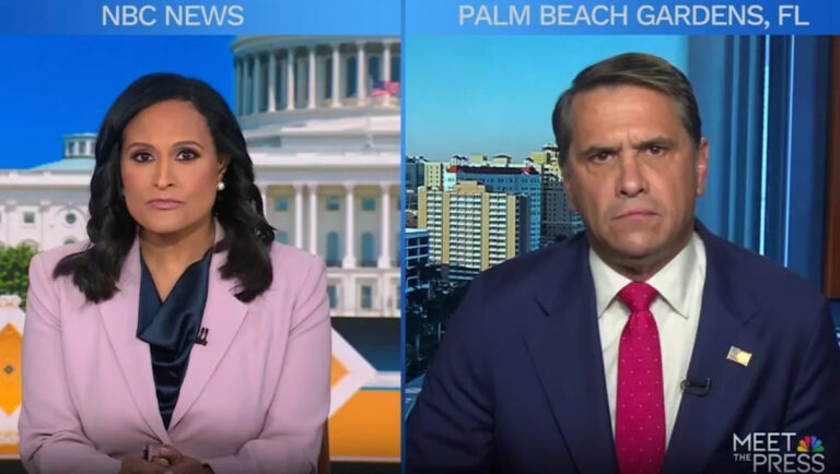 «Почему эти файлы были удалены?» — Кристен Уэлкер Грилс из NBC, официальный представитель Министерства юстиции Трампа, об удалении файлов Эпштейна в интервью Showdown