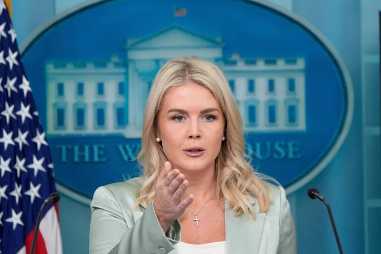 «Он превратился в палестинца»: пресс-секретарь Трампа в горячей воде из-за комментариев к лидеру демократов