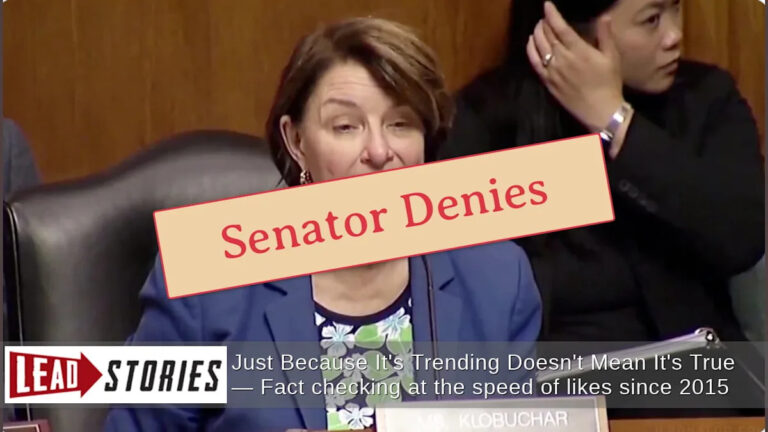 Видео Эми Клобушар, говорящей «идеальные сиськи» о рекламе Сиднея Суини, не является подлинным — Цифровая манипуляция