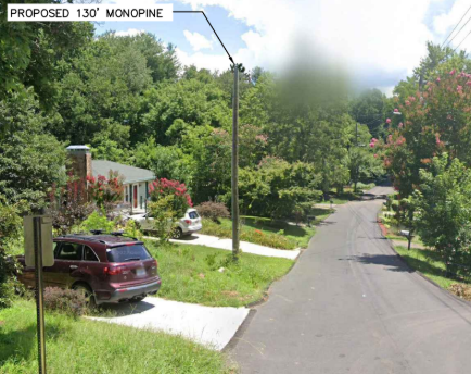 Новая «стелс» башня Verizon одобрена возле торгового центра Эшвилл.