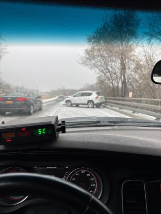 Несколько аварий в районе Бингемтона из-за скользких условий, снегопад в День ветеранов