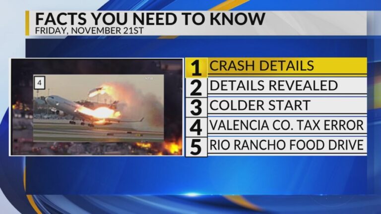 Подробности об аварии UPS, аварии медсестры UNMH, холодной погоде, налоговой ошибке округа Валенсия, еде в Рио-Ранчо