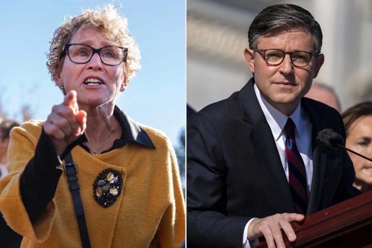 Конгрессвумен почти удалили из полиции после прерывания пресс-конференции Майка Джонсона с горячей обратной связью