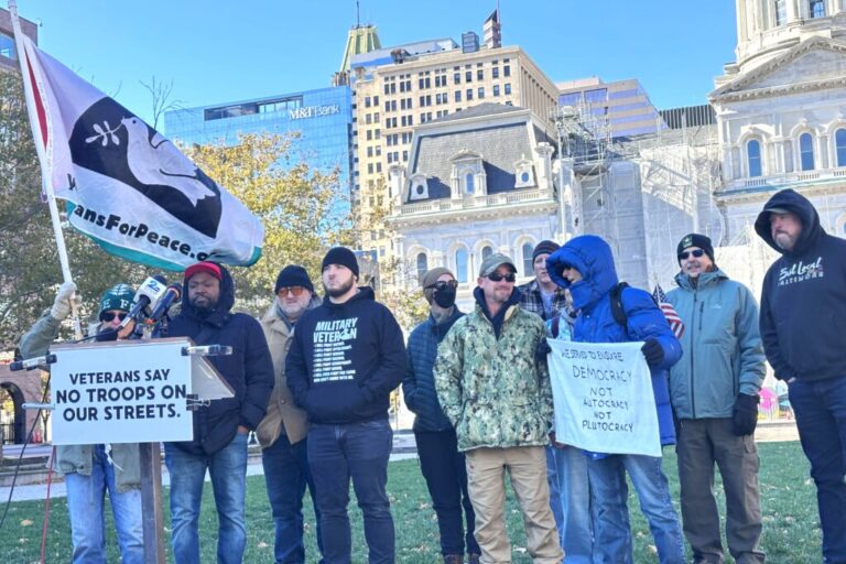Ветераны Мэриленда протестуют против угроз Трампа отправить федеральные войска в Балтимор