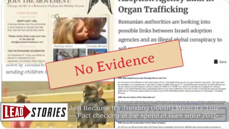 Проверка фактов: нет доказательств того, что евангельское министерство «румынских ангелов» Эрики Кирк обвинялось в торговле детьми или было запрещено из Румынии