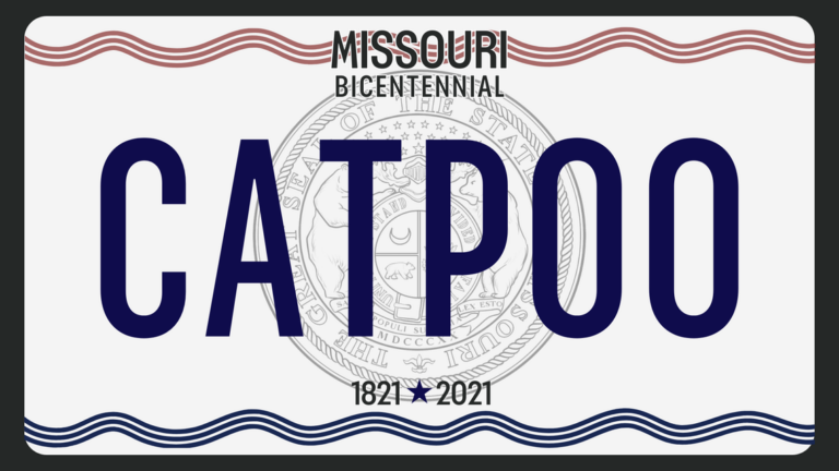 Миссури выдала более 100 000 персональных номерных знаков. См. 25, которые были отклонены.