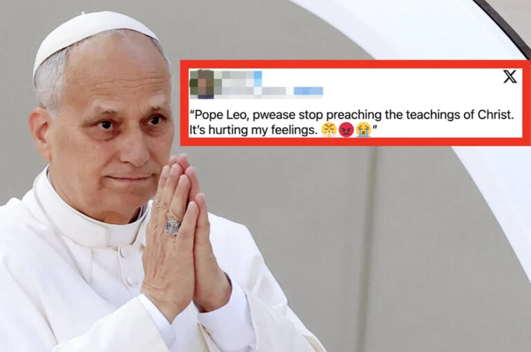 В этом твите Папы Римского консерваторы абсолютно вспыльчивы