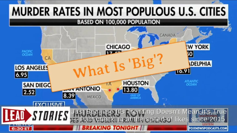 Чикагский суд признал, что уровень убийств в «Большом городе» хуже, чем в «Большом»