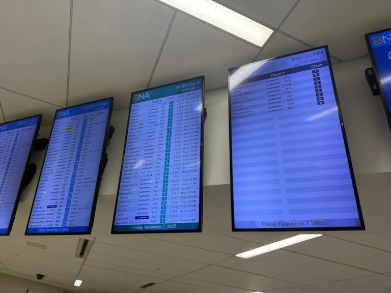 Аэропорт Нэшвилла вошел в топ-50, на который повлияли недавние отмены рейсов FAA и задержки рейсов