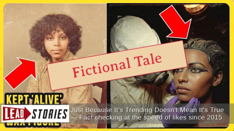 Фальшивая история о детективе из Чарльстона, решившем 21-летний холодный случай после того, как он обнаружил восковую фигуру на гала-концерте, является фиктивной приманкой