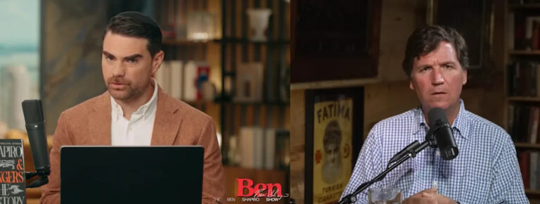 Бен Шапиро Пуммельс «Трус» Такер Карлсон за распространение «антиамериканских» теорий заговора