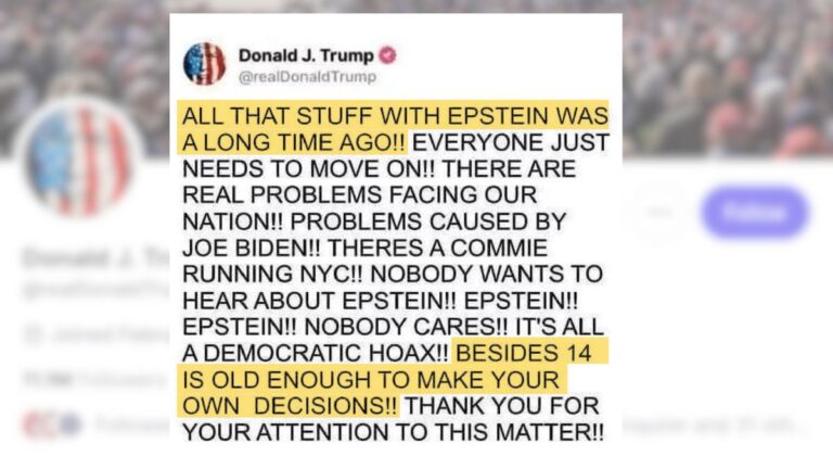 Трамп не написал в Truth Social, что «14 лет достаточно, чтобы принимать собственные решения»