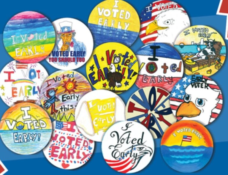 Взлетающие орлы. Вид на озеро. Загорающая корова. Голосуйте за следующие наклейки Милуоки «Я голосовал рано