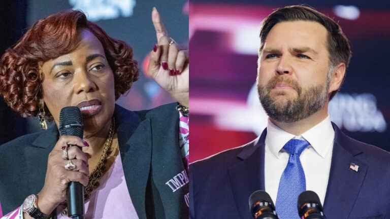 Дочь MLK Бернис возвращается к Джей Ди Вэнсу, говоря, что белым людям не нужно извиняться за то, что они белые