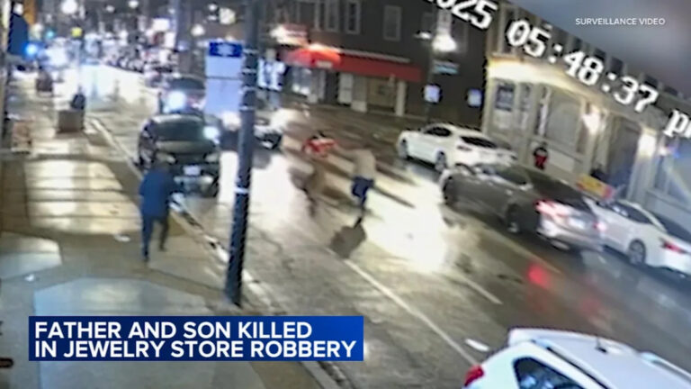 Пригородные мужчины были опознаны как жертвы смертельного ограбления ювелирного магазина SW Side, которое было заснято на камеру