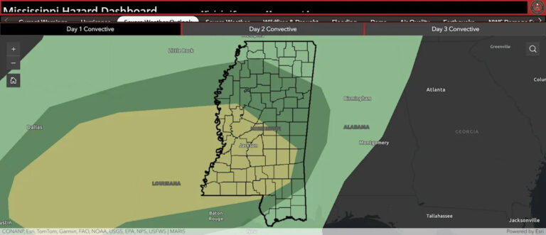 Штормы, угроза торнадо в Миссисипи прогноз погоды сегодня вечером, завтра
