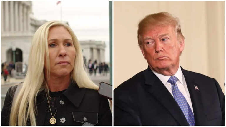 Трамп поддерживает «лунатичную» Марджори Тейлор Грин в нерешительной риторике, поскольку скандал с Эпштейном сжимает его