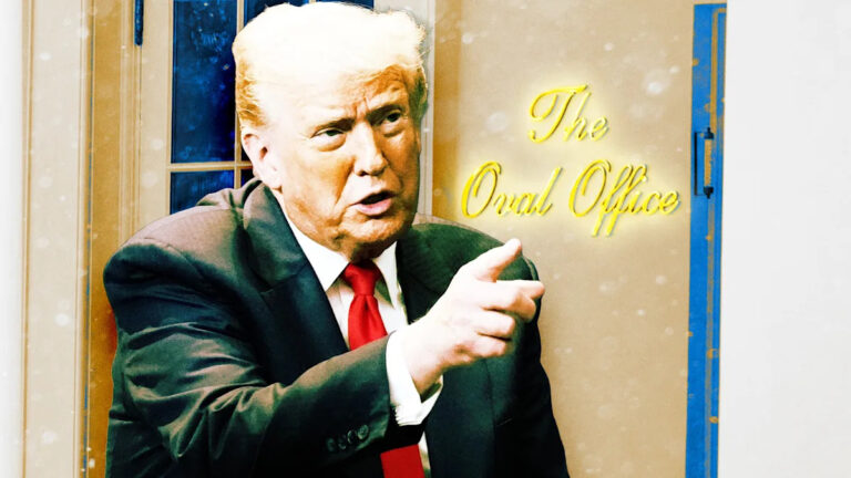 79-летний Трамп добавил новый знак, чтобы напомнить ему, где он работает