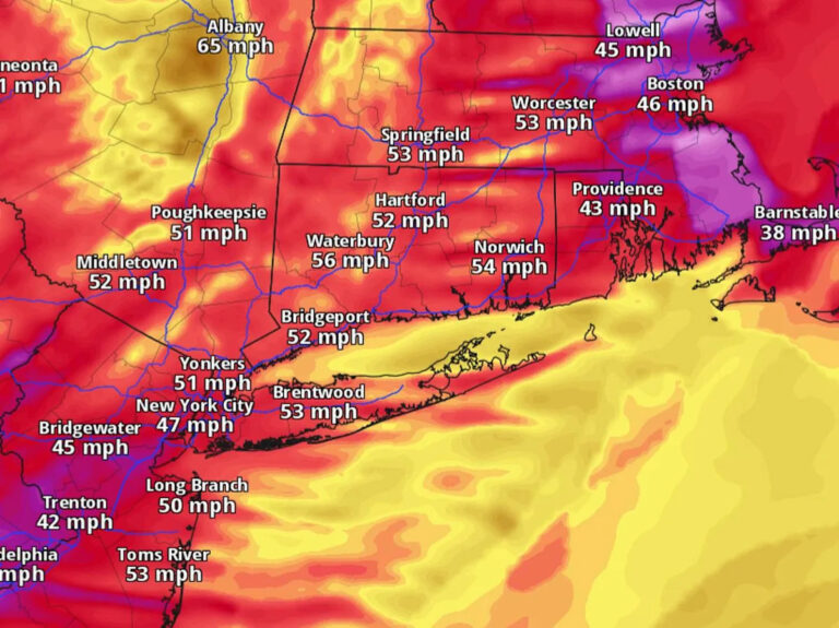 Клиппер приносит ветер до 65 миль в час при КТ и резко падает температура. Вот как холодно будет.