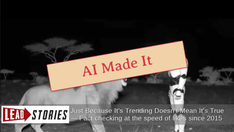 Видео встречи льва и робота с «боязнью» не является реальным — созданное с помощью Google Veo3