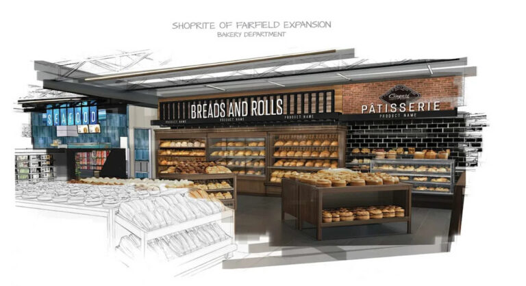 Супермаркет Fairfield ShopRite претерпевает значительное расширение в старый Party City