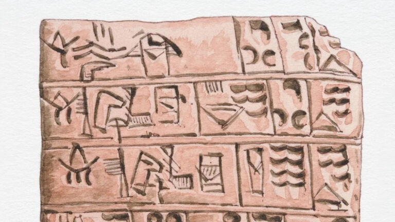 Археологи нашли древнюю табличку с 39 буквами, которые не принадлежат ни одному известному языку