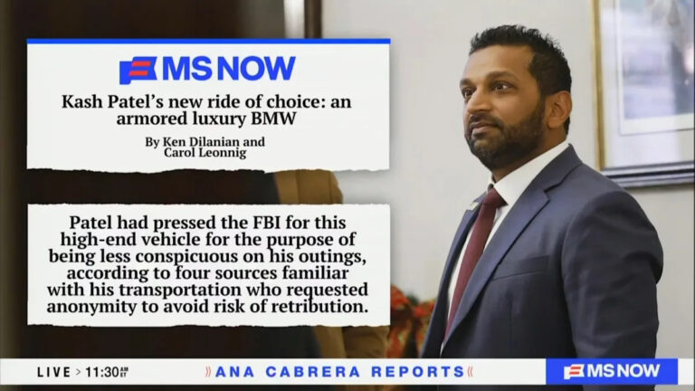 Каш Патель поднимает брови после того, как отказался от традиционного пригорода ФБР для бронеавтомобилей BMW