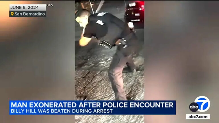Обвинения предъявлены мужчине, избитому полицейским Сан-Бернардино во время ареста