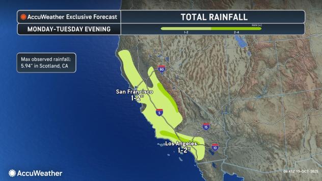 Крупнейший тихоокеанский шторм за несколько месяцев, чтобы впитать Калифорнию, принеся горный снег