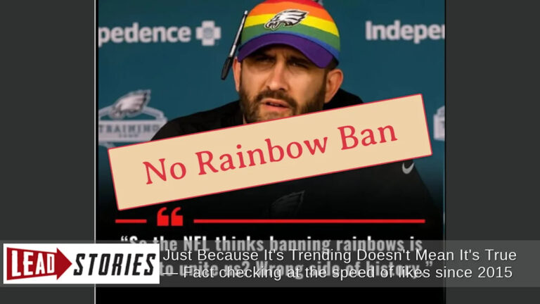 NFL не запрещала Rainbow Gear на игровом поле — AI Slop