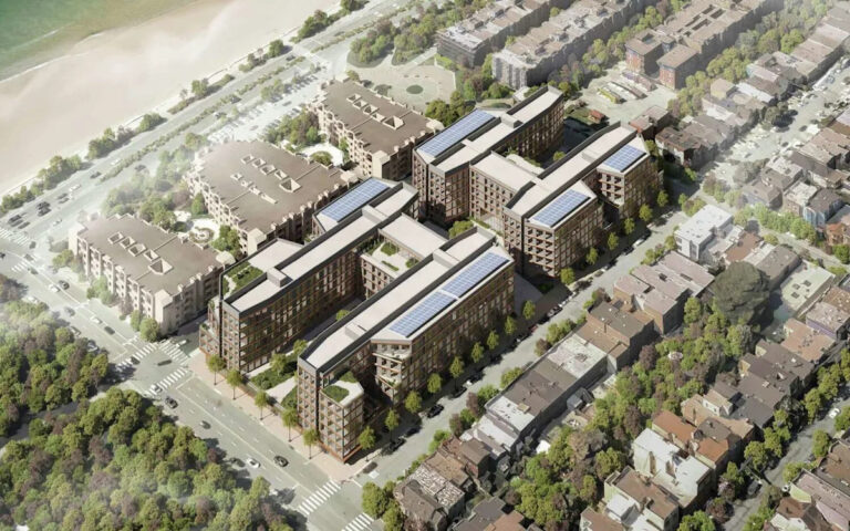 Безопасная дорога возле пляжа Ocean Beach S.F. сталкивается с краткосрочным закрытием, застройщик планирует строительство жилого комплекса