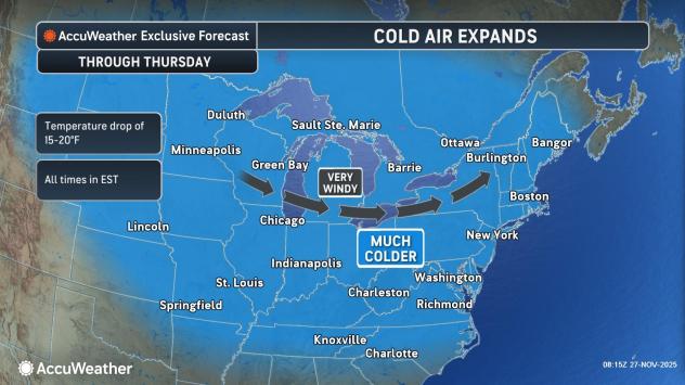 День благодарения США: сильные ветры, растущий снег и пятнистый дождь разрушают миллионы людей