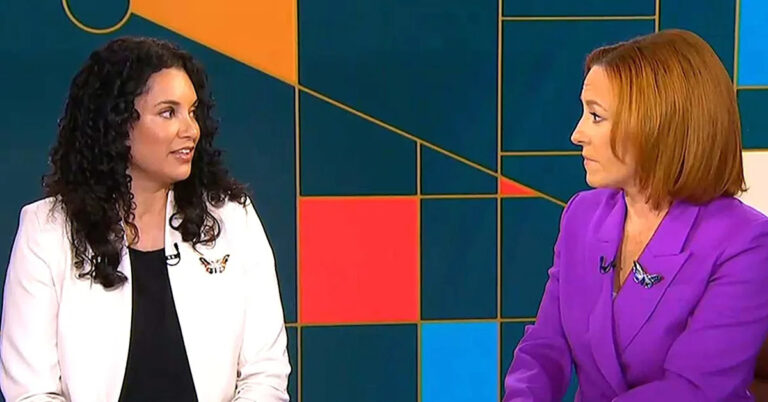 Выжившая Эпштейна замолчала на 5 секунд, когда Джен Псаки спросила ее о Трампе