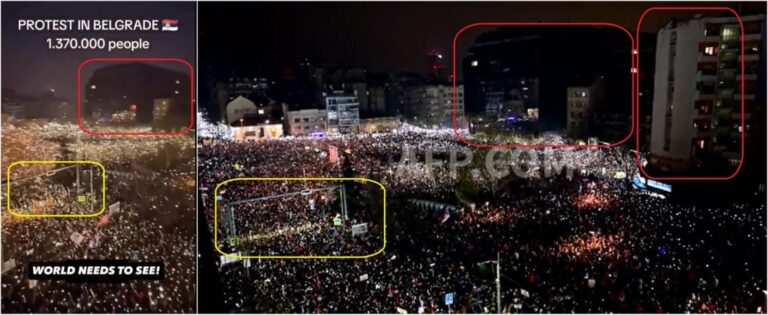 Видеозапись антикоррупционного протеста в Белграде в сети неверно истолкована